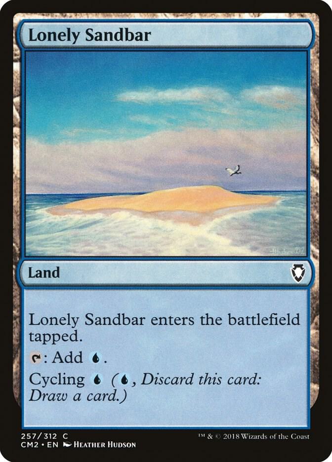Lonely Sandbar 257 card from Commander Anthology Volume II