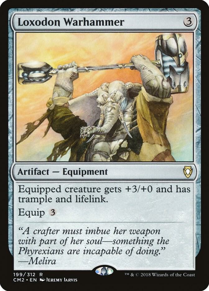 Loxodon Warhammer 199 card from Commander Anthology Volume II