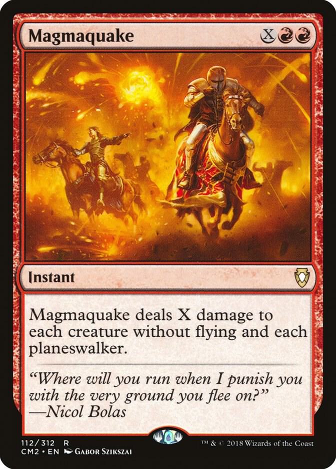 Magmaquake 112 card from Commander Anthology Volume II
