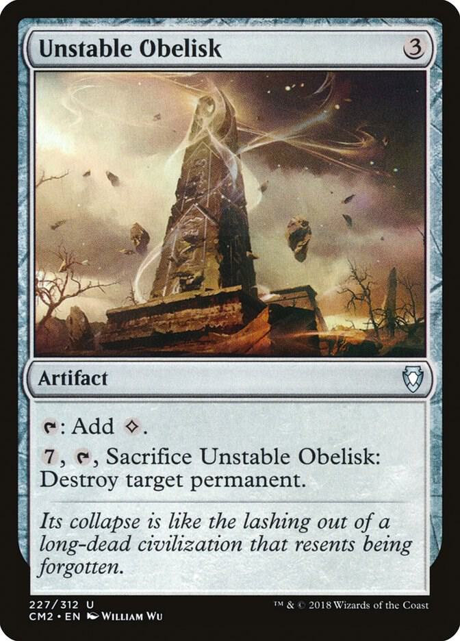 Unstable Obelisk 227 card from Commander Anthology Volume II