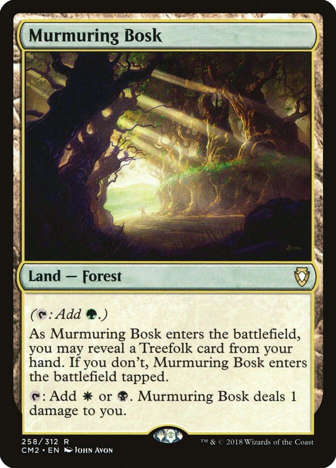 Murmuring Bosk 258 card from Commander Anthology Volume II
