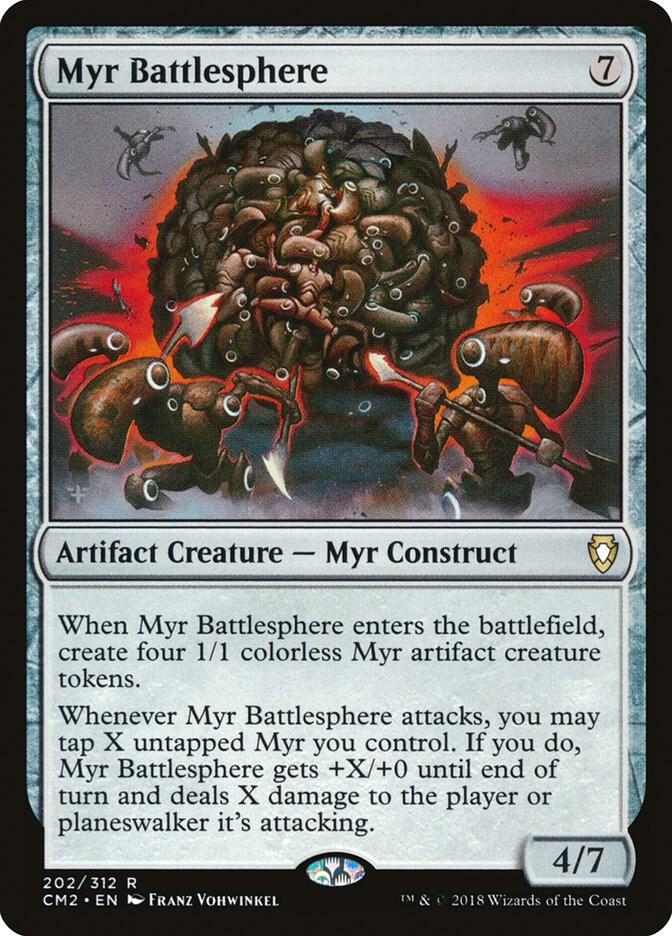 Myr Battlesphere 202 card from Commander Anthology Volume II