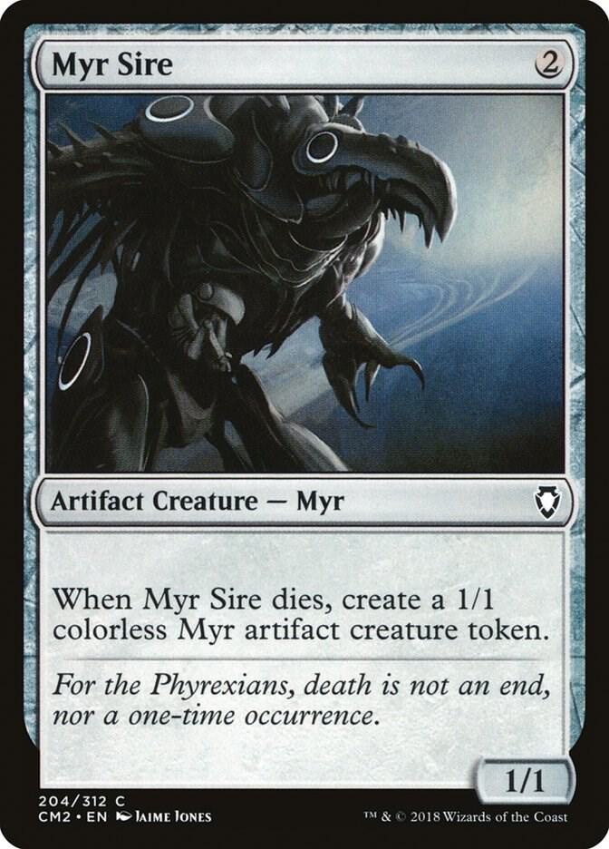 Myr Sire 204 card from Commander Anthology Volume II
