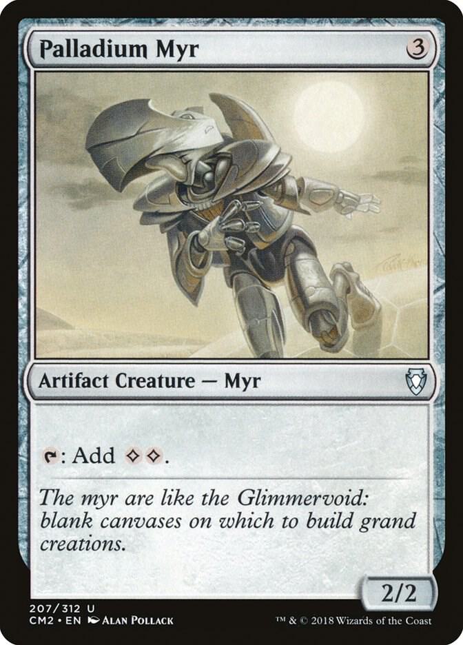 Palladium Myr 207 card from Commander Anthology Volume II