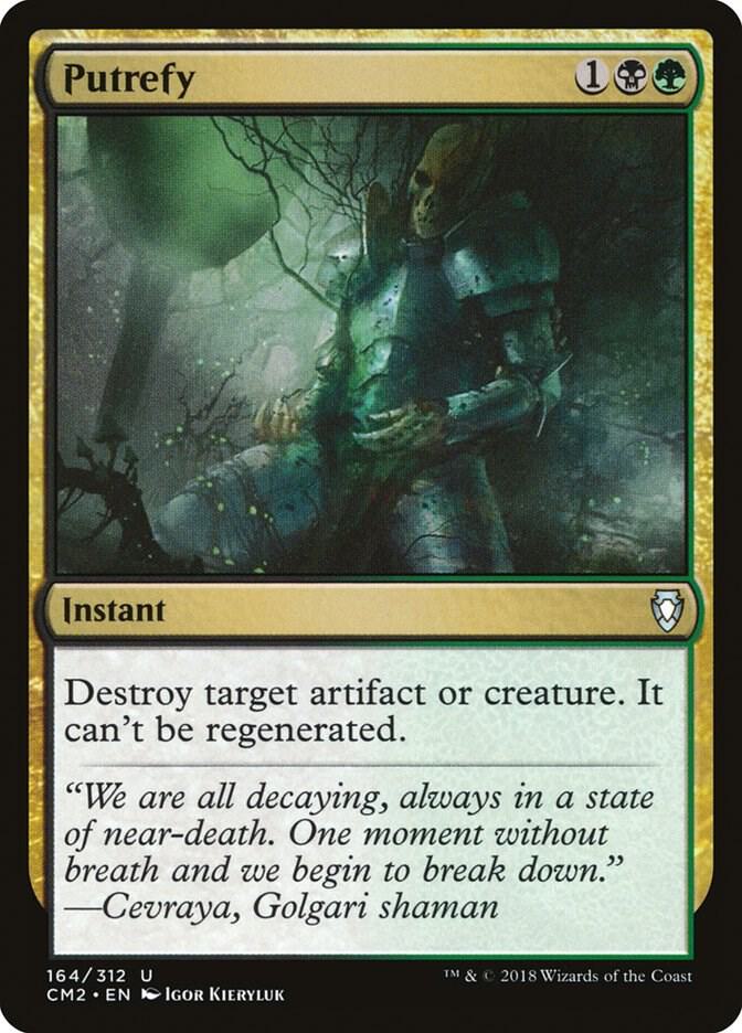 Putrefy 164 card from Commander Anthology Volume II
