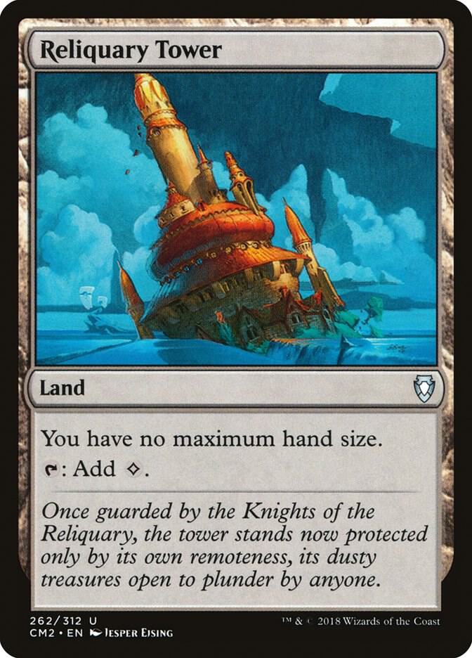 Reliquary Tower 262 card from Commander Anthology Volume II