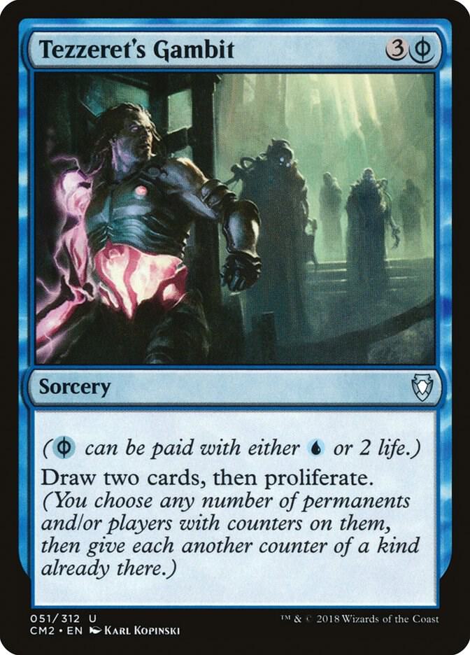 Tezzeret's Gambit 51 card from Commander Anthology Volume II