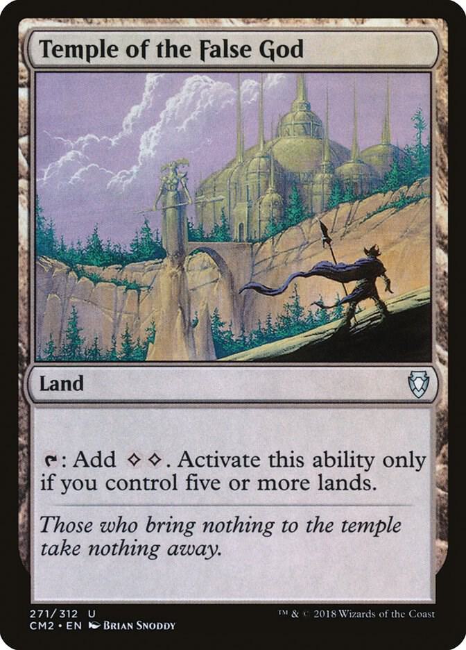Temple of the False God 271 card from Commander Anthology Volume II