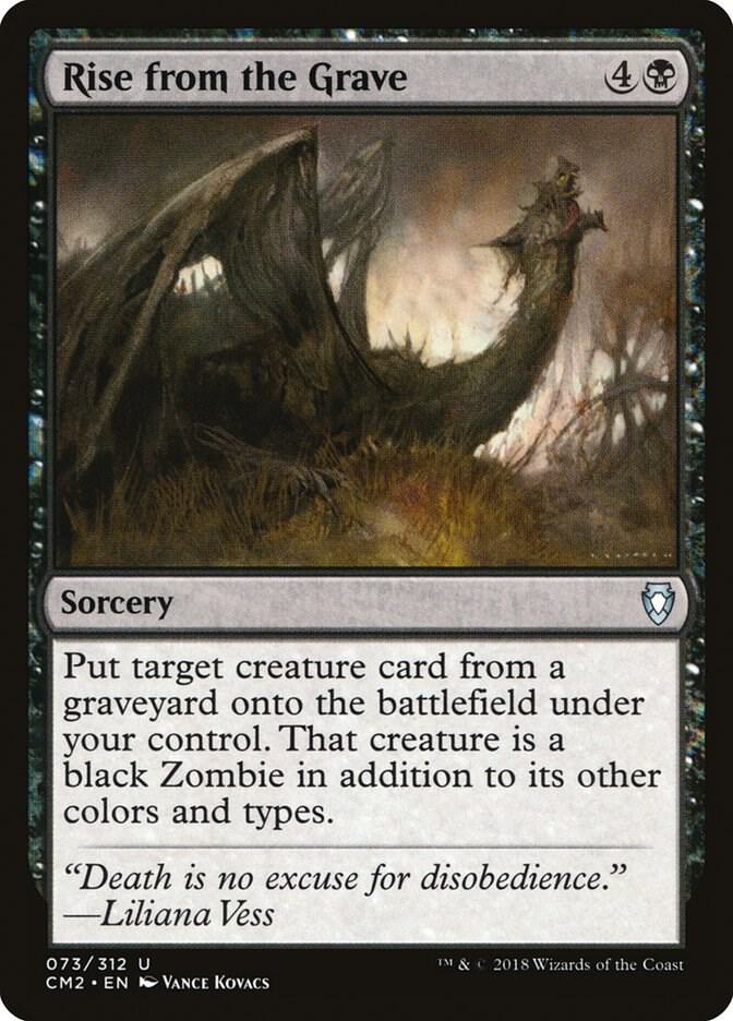 Rise from the Grave 73 card from Commander Anthology Volume II