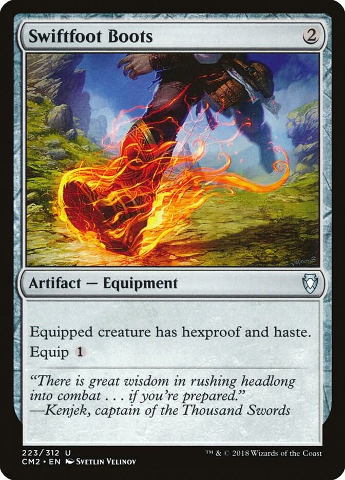 Swiftfoot Boots 223 card from Commander Anthology Volume II