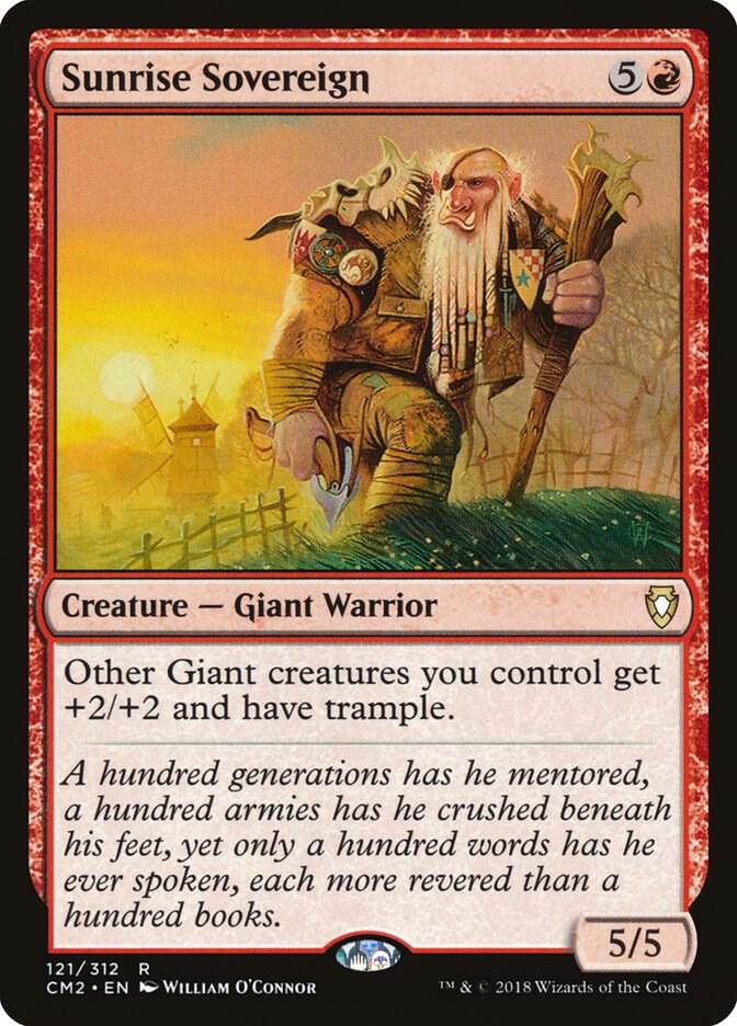Sunrise Sovereign 121 card from Commander Anthology Volume II