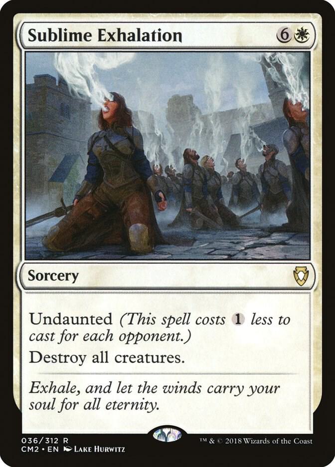 Sublime Exhalation 36 card from Commander Anthology Volume II