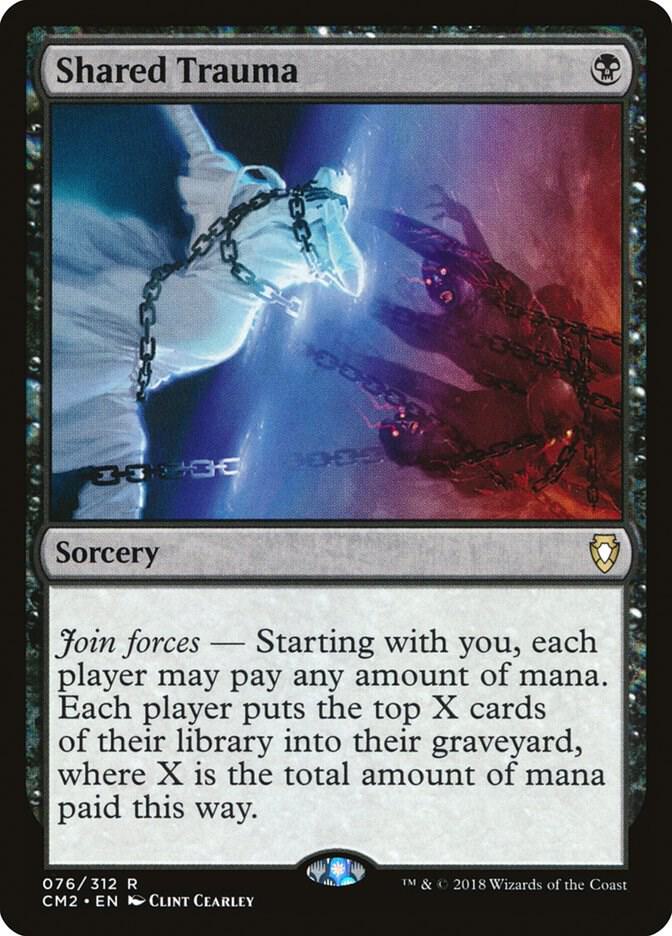 Shared Trauma 76 card from Commander Anthology Volume II