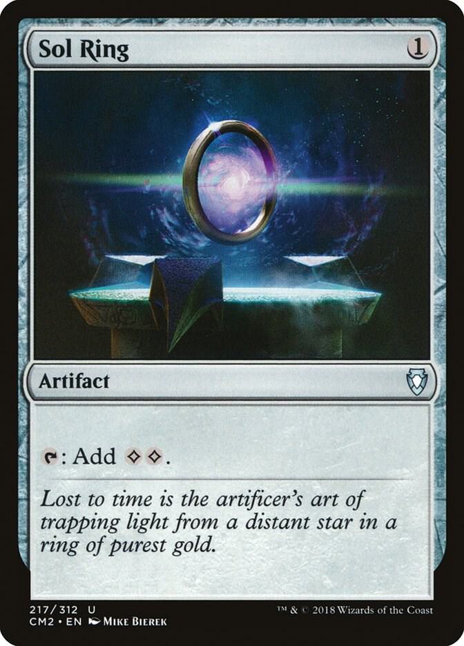 Sol Ring 217 card from Commander Anthology Volume II
