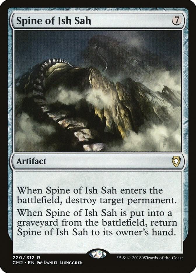 Spine of Ish Sah 220 card from Commander Anthology Volume II
