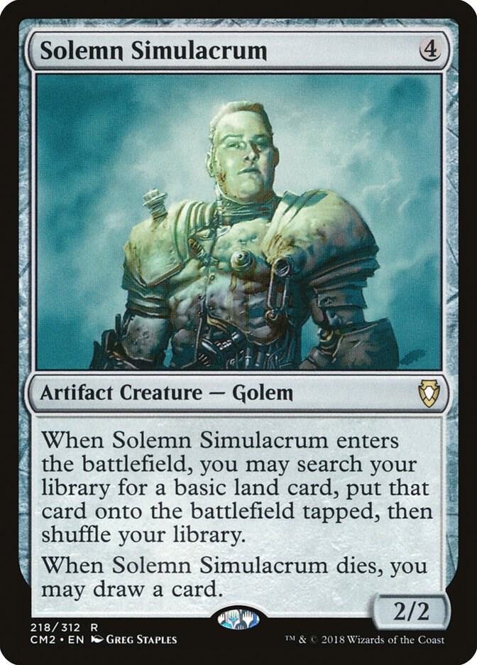 Solemn Simulacrum 218 card from Commander Anthology Volume II