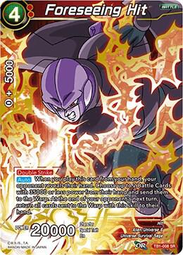 Foreseeing Hit TB1-008 card from Tournament of Power
