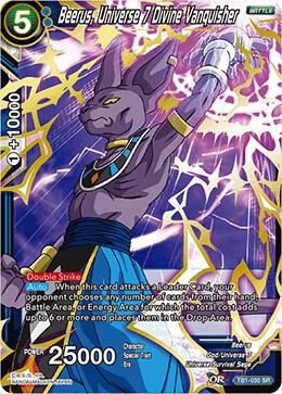 Beerus, Universe 7 Divine Vanquisher TB1-030 card from Tournament of Power