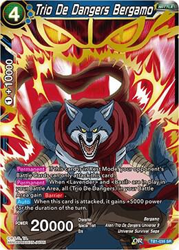 Trio De Dangers Bergamo TB1-035 card from Tournament of Power