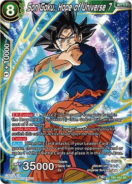 Son Goku, Hope of Universe 7 TB1-052 card from Tournament of Power