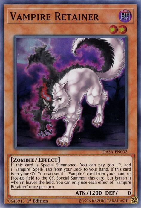 Vampire Retainer DASA-EN002 card from Dark Saviors
