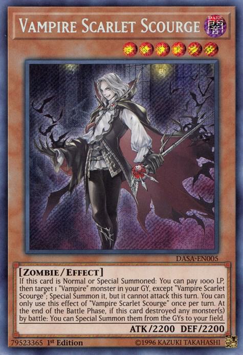 Vampire Scarlet Scourge DASA-EN005 card from Dark Saviors