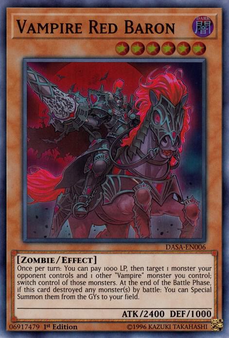 Vampire Red Baron DASA-EN006 card from Dark Saviors