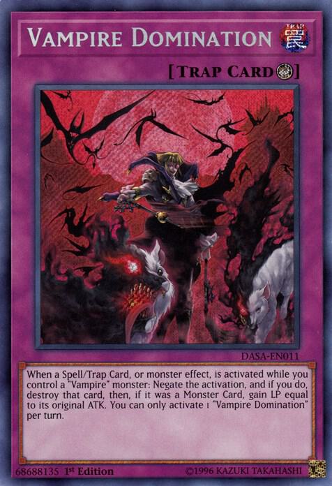 Vampire Domination DASA-EN011 card from Dark Saviors