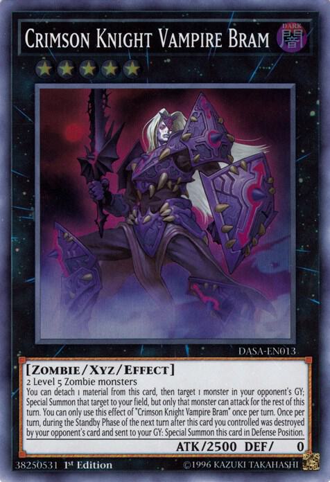 Crimson Knight Vampire Bram DASA-EN013 card from Dark Saviors