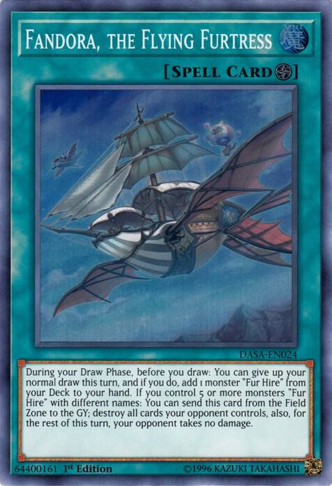 Fandora, the Flying Furtress DASA-EN024 card from Dark Saviors