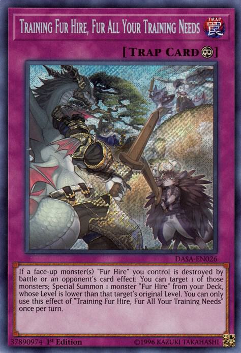 Training Fur Hire, Fur All Your Training Needs DASA-EN026 card from Dark Saviors