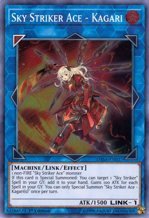 Sky Striker Ace - Kagari DASA-EN027 card from Dark Saviors