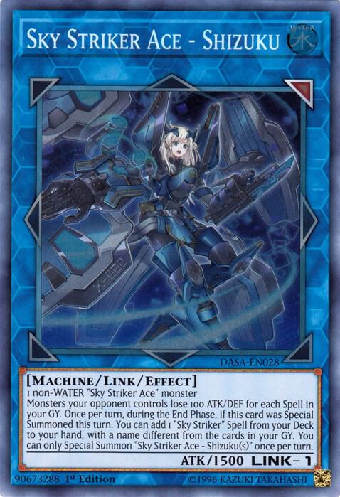 Sky Striker Ace - Shizuku DASA-EN028 card from Dark Saviors