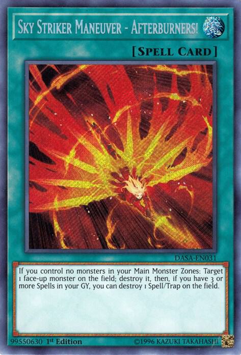 Sky Striker Maneuver - Afterburners! DASA-EN031 card from Dark Saviors