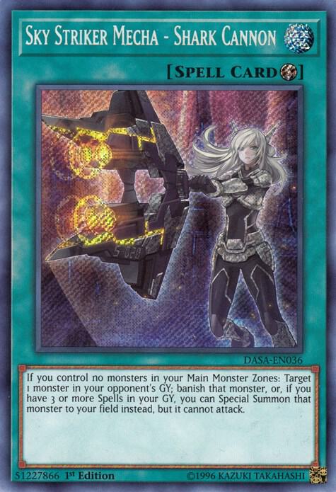 Sky Striker Mecha - Shark Cannon DASA-EN036 card from Dark Saviors