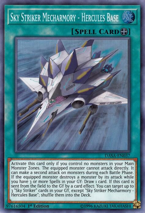 Sky Striker Mecharmory - Hercules Base DASA-EN037 card from Dark Saviors