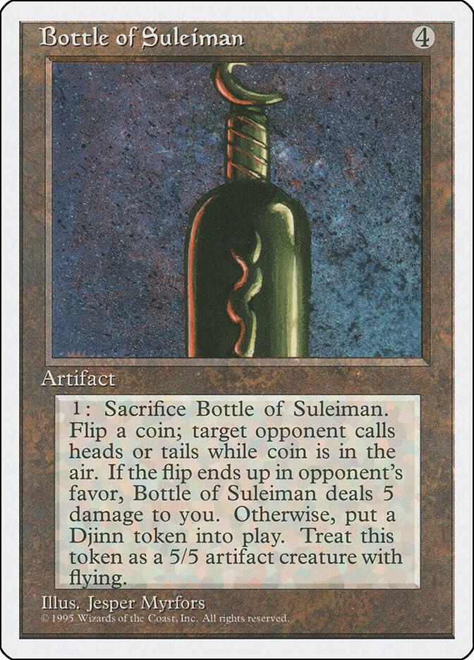 Bottle of Suleiman card from Fourth Edition