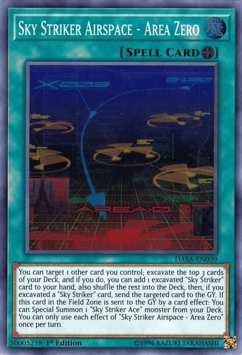 Sky Striker Airspace - Area Zero DASA-EN039 card from Dark Saviors