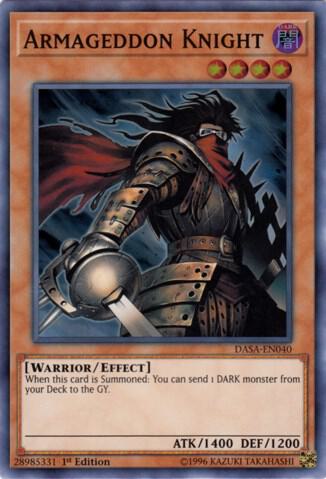 Armageddon Knight DASA-EN040 card from Dark Saviors