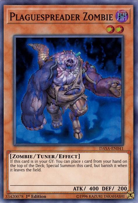 Plaguespreader Zombie DASA-EN041 card from Dark Saviors