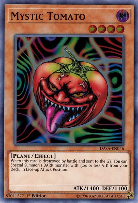 Mystic Tomato DASA-EN046 card from Dark Saviors