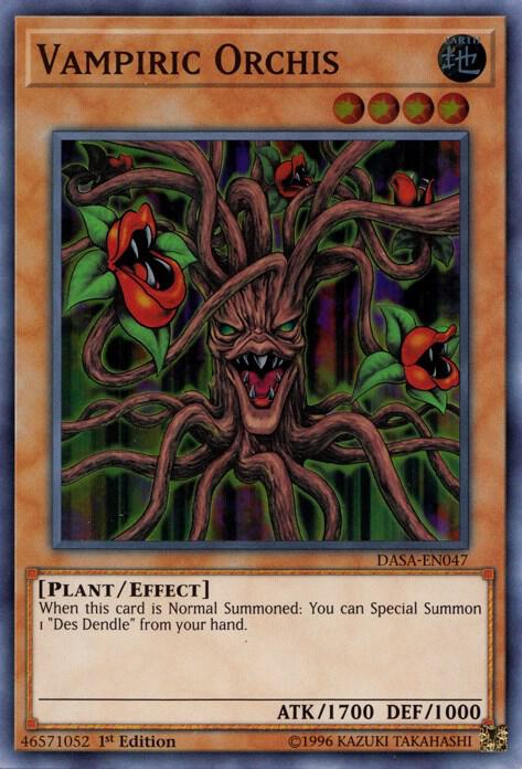 Vampiric Orchis DASA-EN047 card from Dark Saviors