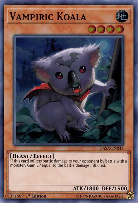 Vampiric Koala DASA-EN048 card from Dark Saviors