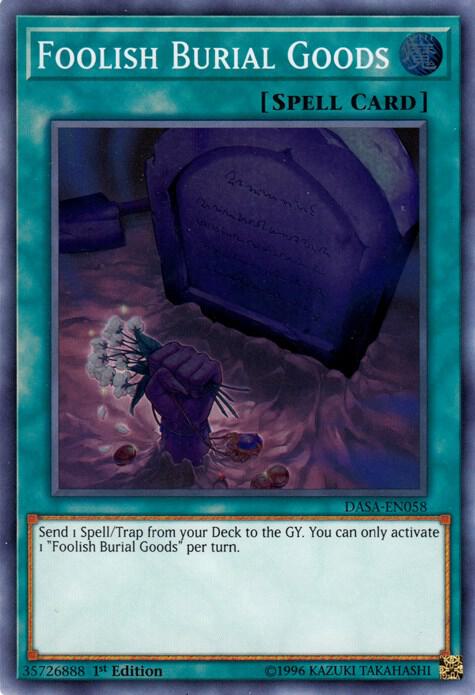 Foolish Burial Goods DASA-EN058 card from Dark Saviors