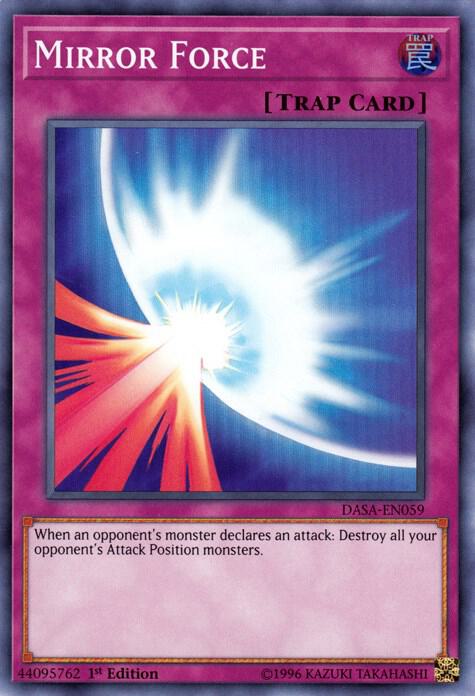 Mirror Force DASA-EN059 card from Dark Saviors