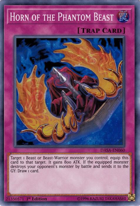Horn of the Phantom Beast DASA-EN060 card from Dark Saviors