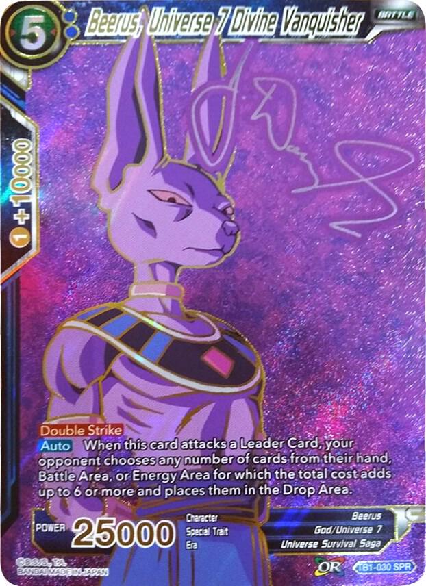 Beerus, Universe 7 Divine Vanquisher (SPR) TB1-030 card from Tournament of Power