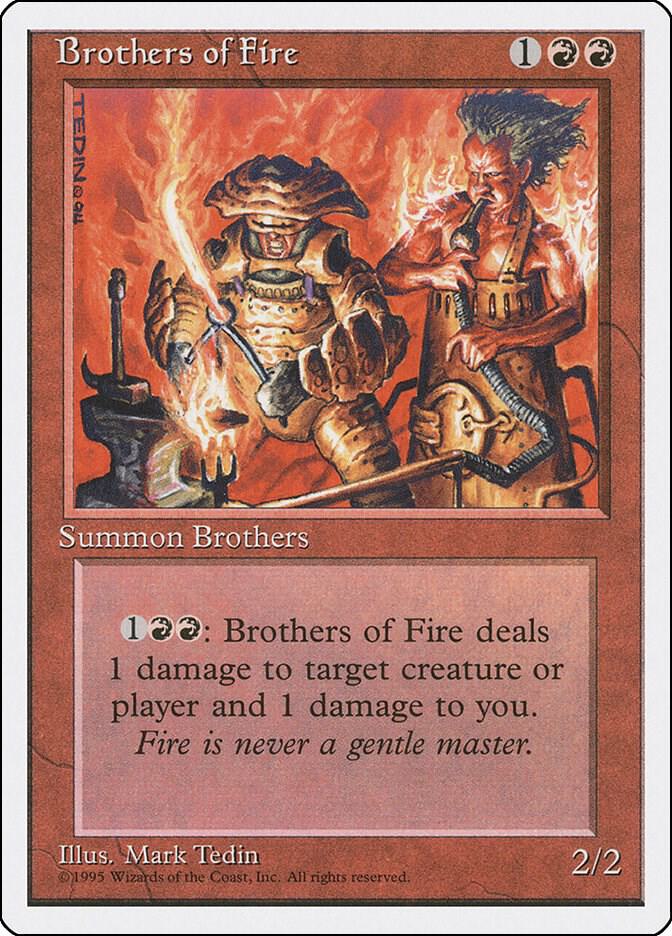 Brothers of Fire card from Fourth Edition