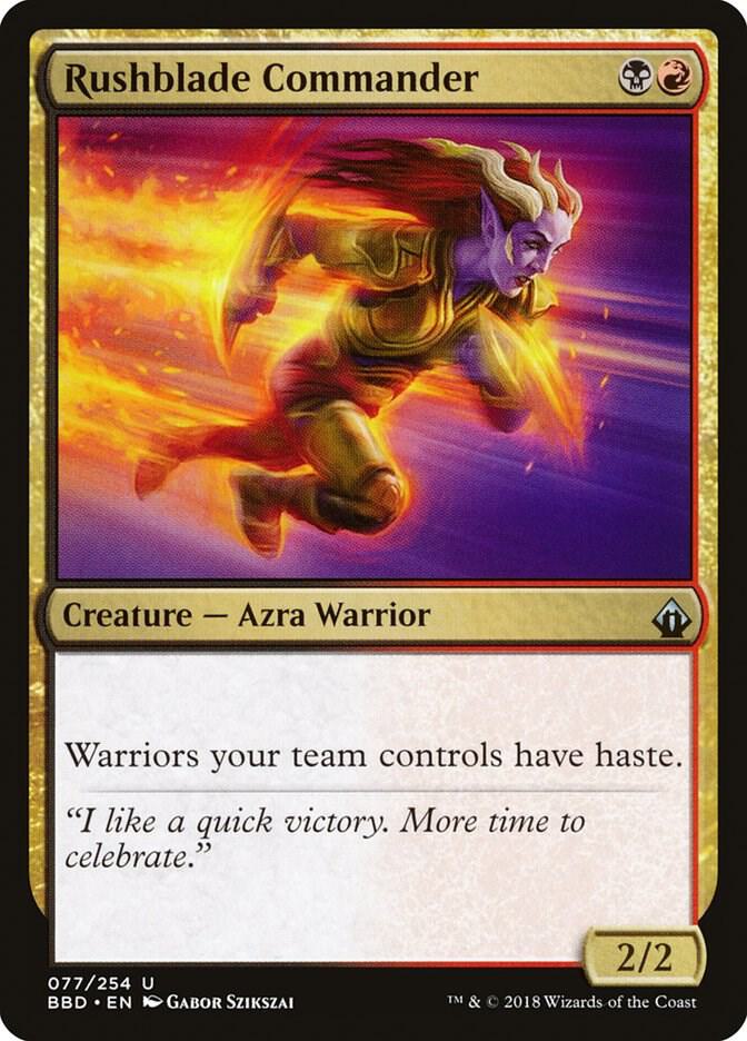 Rushblade Commander 77 card from Battlebond