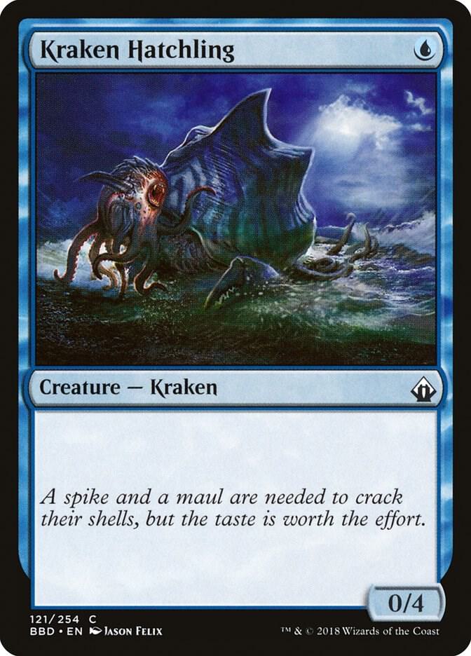 Kraken Hatchling 121 card from Battlebond